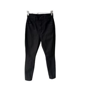 Mother The Stash Swooner High Waisted Skinny Jeans Black Lasting Impression 26